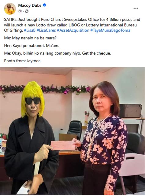pcso cebu photos|PCSO's viral edited photo inspires memes from brands, content creator.